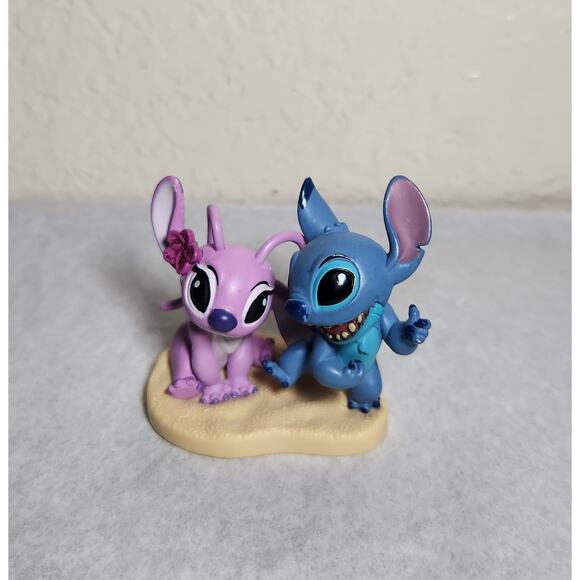 Disney Lilo & Stitch Cake Toppers Figures Lot Of 5 Pre-owned - Picture 3 of 7